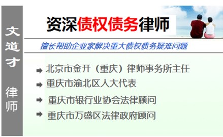 文道才,重庆债权债务律师